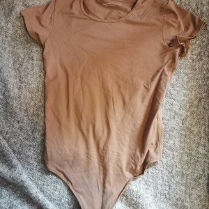 Beige A&F Bodysuit